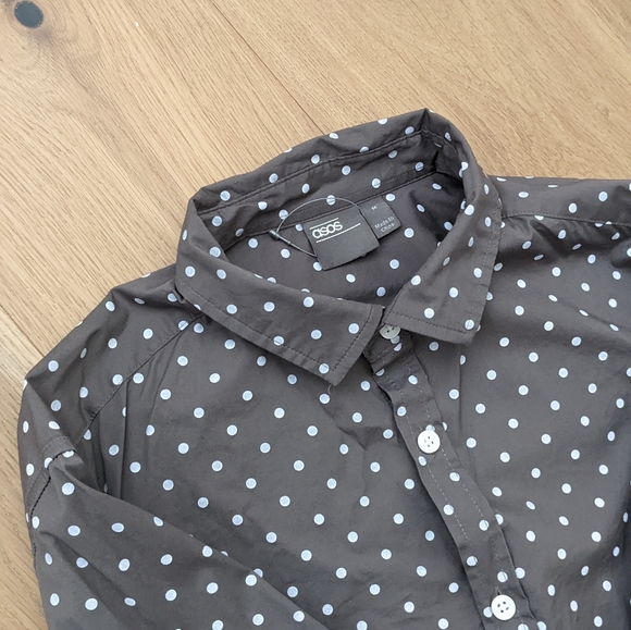 ASOS grey polkadot shirt - Picture 3 of 3